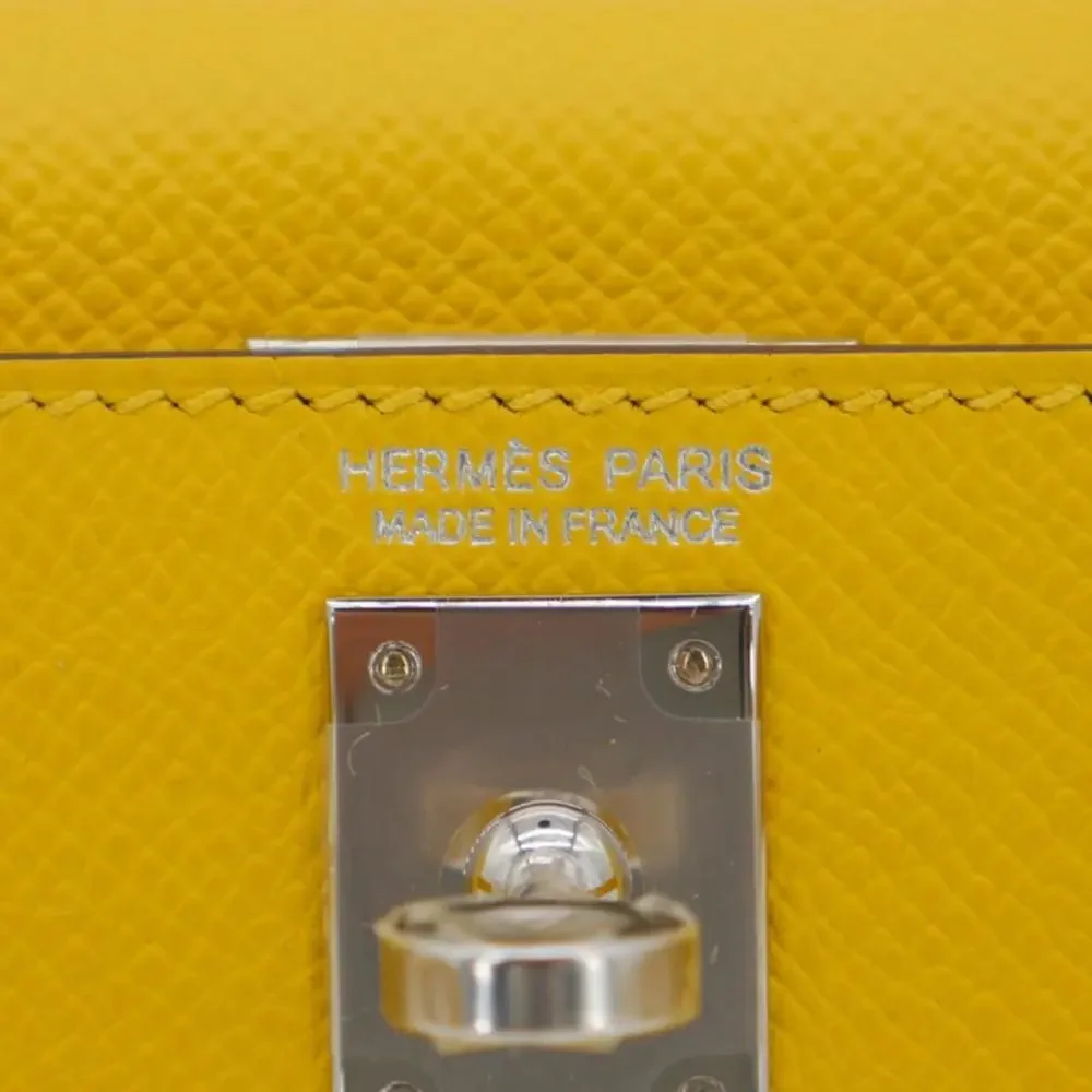 Hermès Kelly Mini II Jaune De Naples Epsom Leather PHW - Picture 6 of 8